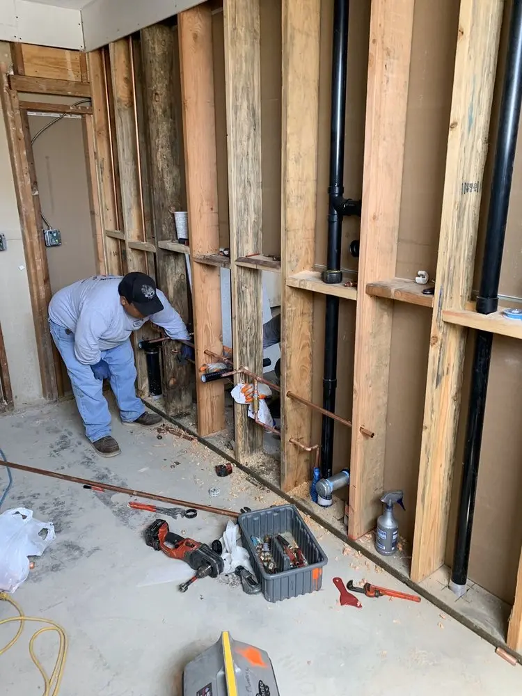 Commercial rough-in plumbing for Water Heater Replacement in Old Cedar Creek